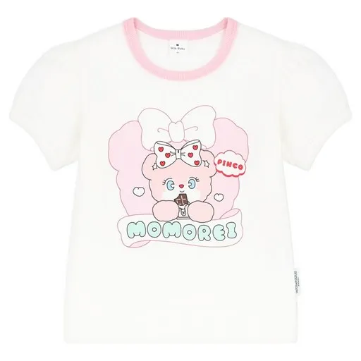 MilkBaby 모모레이 핑코의 달콤한하루 퍼프 티셔츠