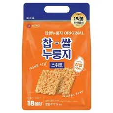 메고지고 찹쌀누룽지 스위트 쌀과자 18p, 1개