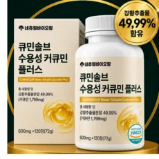 강황 수용성 커큐민 식약청 HACCP 인증, 1개, 120정