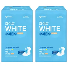 화이트 수퍼흡수 맥시 슬림 생리대 날개형, 대형