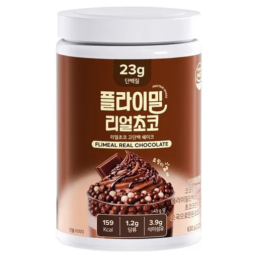 플라이밀 리얼초코 고단백 단백질 쉐이크, 630g