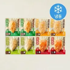 한끼통살 현미 크리스피 닭가슴살 90g x 4종 x 2개입 세트 (냉동), 1세트