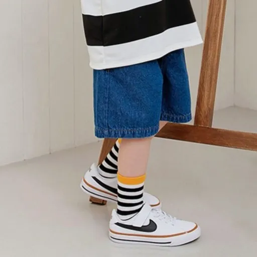 유니프랜드 데님 하프팬츠