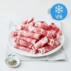미국산 돼지 목전지 돌돌말이 구이 볶음용 2mm (냉동), 1개, 1kg