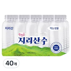 청정골지리산수 무라벨 생수, 40개, 500ml