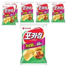 오리온 포카칩 어니언맛, 66g, 6개