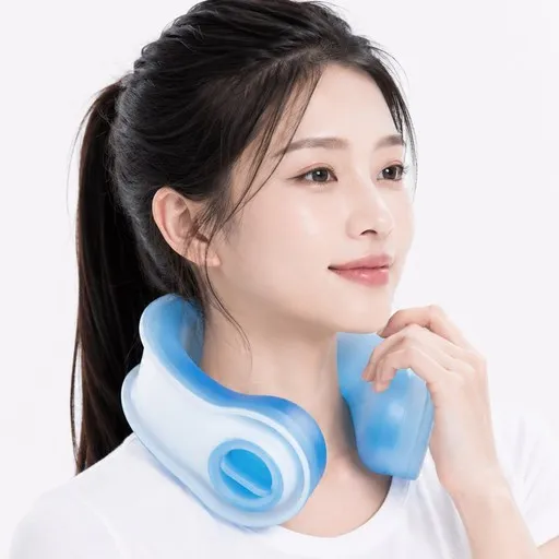 OBP 대용량 냉각 아이스 넥쿨러 넥밴드 쿨링 얼음목걸이, 1개, 블루