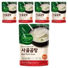 비비고 사골곰탕, 5개, 500g