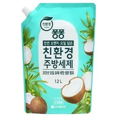 퐁퐁 친환경 주방세제 코코넛 리필, 1.2L, 1개
