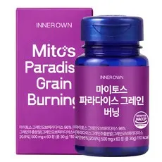 마이토스 파라다이스 그레인 버닝 다이어트 1세트 20배 농축 6파라돌 그래인 HACCP 인증, 60정
