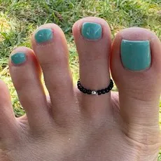 핸드메이드 비즈 6컬러 프리사이즈 밴딩 토우링