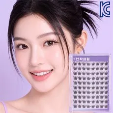 SEVOREN 노글루 속눈썹 자연스러운 붙이는 속눈썹 3D인조 풀없이 붙이는 속눈섭 노글루 8mm 9mm 10mm 11mm 12mm 언더 속눈썹 풀 필요없음 원터치 속눈썹 대용량, 1개, 07노글루 플러시