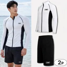 아르네 커플 래쉬가드 상하의 세트, XL