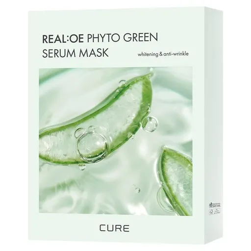 김정문알로에 큐어 리알로에 피토 그린 세럼 마스크팩