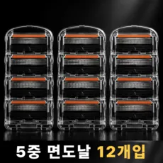 데오 질레트 호환 면도날 5중날, 3세트, 4개입