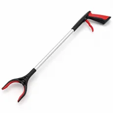 자석 쓰레기집게 알루미늄 합금 청소집게 다용도 위생 집게 휴대용 긴 집게 83cm, 1개, 빨강
