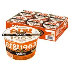 삼양1963 큰컵 우지 파개장 라면 115g, 6개