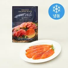 담백한 훈제 연어 슬라이스 (냉동), 1개, 300g