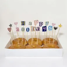케이크 데코픽 도넛 꾸미기 생일 기념일 토퍼, 1개