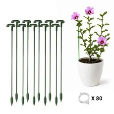 스피세프 화분 식물 지지대 화초고정 줄기 지주대 58cm 고정 클립 포함, 10개