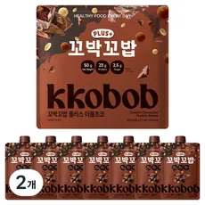 꼬박꼬밥 플러스 단백질쉐이크 더블초코맛 7p, 350g, 2개