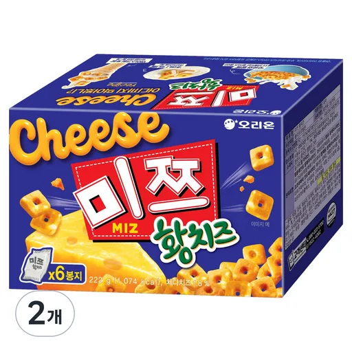 오리온 미쯔 황치즈 6p, 222g