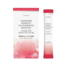 펠로디 리포좀 퍼펙 액상 글루타치온 1포당 1000mg 레티놀 먹는 마시는 스틱 PDRN 히알루론산, 14개, 20g