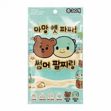 마망엣파파 썸머 데일리 야외활동 팔찌 30p, 1개, 혼합색상