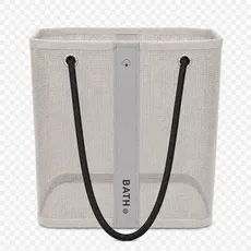 바스향기 메쉬 목욕바구니 가방 비치백 망사, 샘소화이트