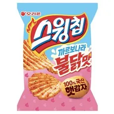오리온 스윙칩 까르보불닭맛, 1개, 55g