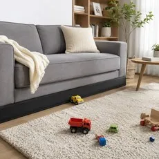 젠도바 쇼파 침대 밑 무타공 탄성밴드 틈새막이, 1개, 블랙 75 x 270cm