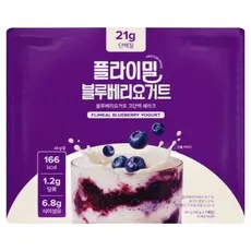 플라이밀 고단백 단백질 쉐이크 파우치 블루베리요거트맛, 7개, 45g