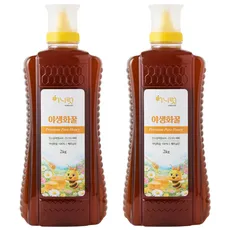 허니럿 야생화꿀 베트남 자연벌꿀, 2kg, 2개