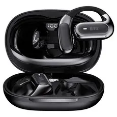브리츠 무선 블루투스 이어폰 오픈형 V6.0 ENC 노이즈캔슬링 귀걸이형 HIFI 고음질 듀얼유닛 방수 LCD 표시 C타입 멀티 페어링, 블랙, BZ-RX7Pro