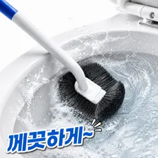 틈새킹 커브형 변기 청소솔, 블루, 1개