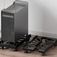 MOLLM 컴퓨터 본체 받침대 본체 받침대 본체받침대 컴퓨터 받침대 받침대, 1개, 블랙