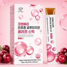 픽스하이 크랜베리 리포좀 글루타치온 콜라겐 젤리스틱 영양제, 1개, 10회분