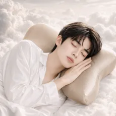 호메오라 경추베개 메모리폼 인체공학 숙면 베개 나비형 통기성 베개, 1개, 샴페인 그레이