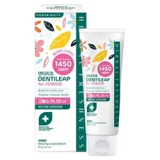 2080 덴티리프 고불소 주니어 충치 구취케어 치약 민트향, 80g, 1개입, 1개