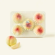 하늘작 당도선별 충주 부드러운 백도복숭아 4~6입, 1개, 1.25kg