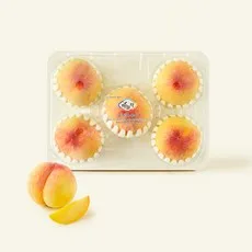 하늘작 당도선별 충주 부드러운 황도복숭아 4~6입, 1개, 1.25kg