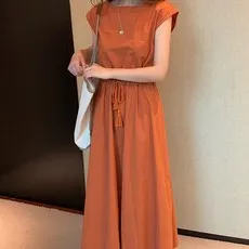 데일리바이블 바스락 롱 원피스 여름 나시 휴양지 원피스
