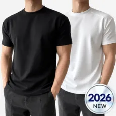 엘로어트 남성 무지 여름 크롭 반팔 머슬핏 티셔츠