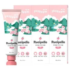 루치펠로 리틀포레스트 키즈치약 사과향, 80g, 3개