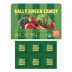 샐리 샐러드 캔디 과일 야채 분말 식이섬유, 1개, 60g