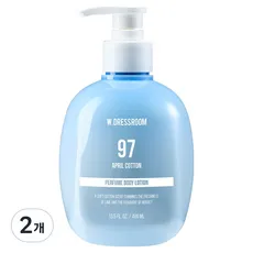 더블유드레스룸 퍼퓸 바디로션 No 97 에이프릴코튼, 2개, 400ml