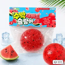 와이엔 수박 샤베트 슬랑이 슬라임, 1개, 150g, 레드