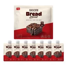 테이크핏 브레드밀 단백질 쉐이크 초코브라우니, 45g, 7개