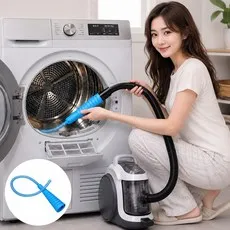 스피세프 건조기 청소 호스 진공 청소용 틈새노즐 배기 클리너 유연한 탄성 커넥터, 1개, 소프트 타입