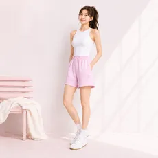 아디다스 여성 핑크 캐주얼 편안한 여름 반바지